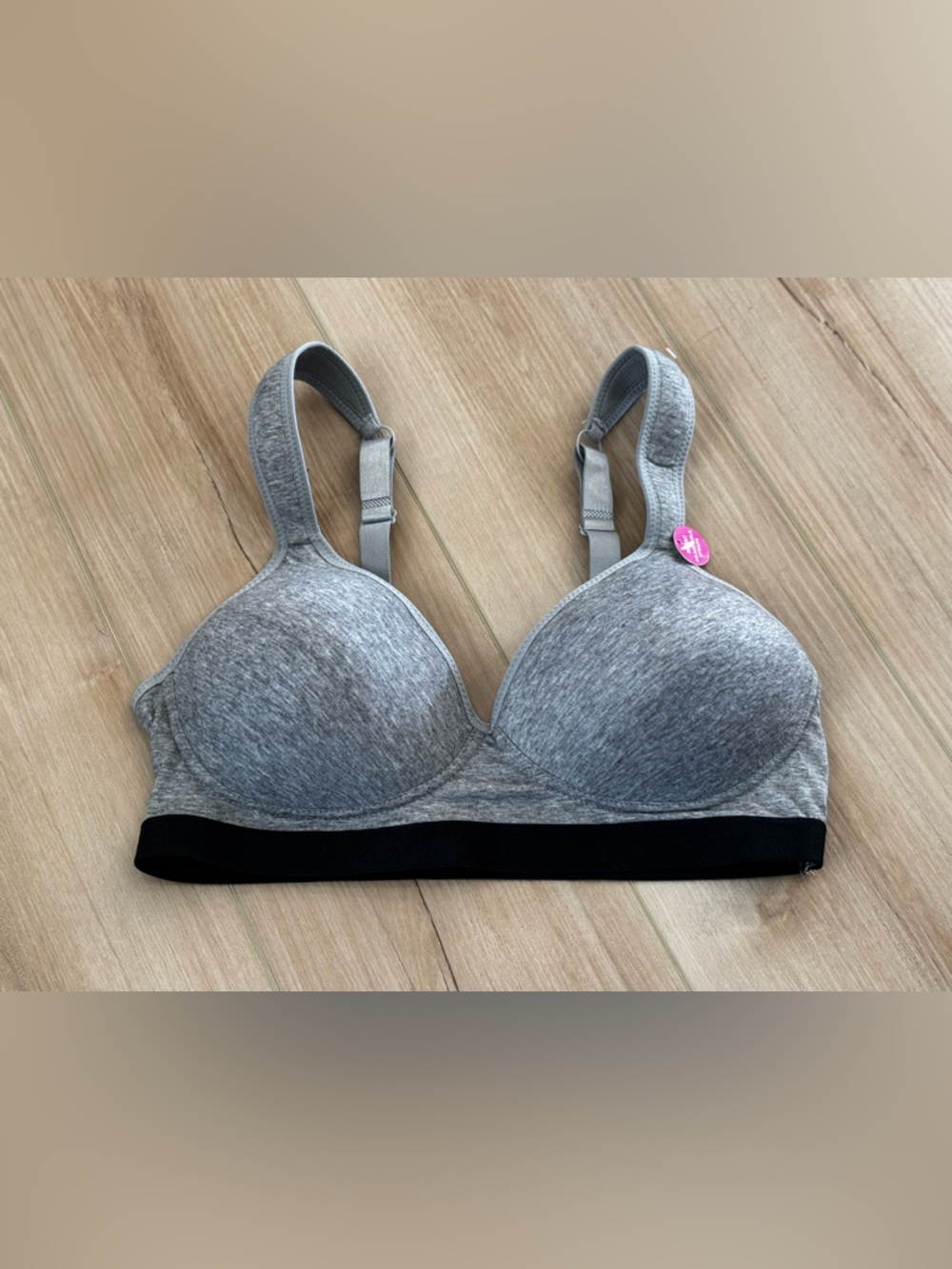 Zone Pro Gray Wireless Bra 1X NWT Adjustable Straps Comfort Stretch